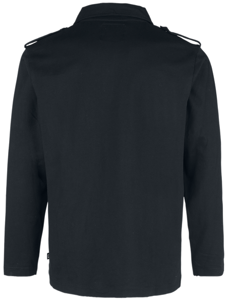 T-shirt manches longues  de Brandit - Chemise Polo Manches Longues Willis - M à 7XL - pour Homme - noir - Brandit - View 2
