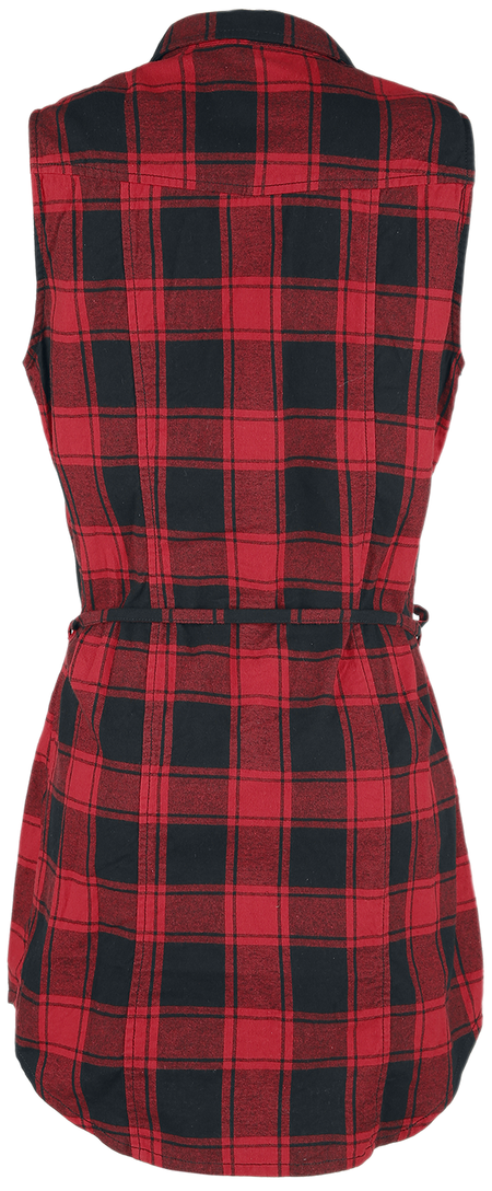 Top  de Brandit - Chemise Longue Sans Manches Gracey - XS à 5XL - pour Femme - rouge/noir - Brandit - View 2