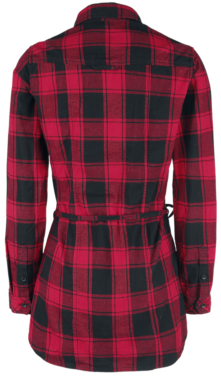 Chemise manches longues  de Brandit - Chemise Longue Lucy - XS à 5XL - pour Femme - rouge/noir - Brandit - View 2