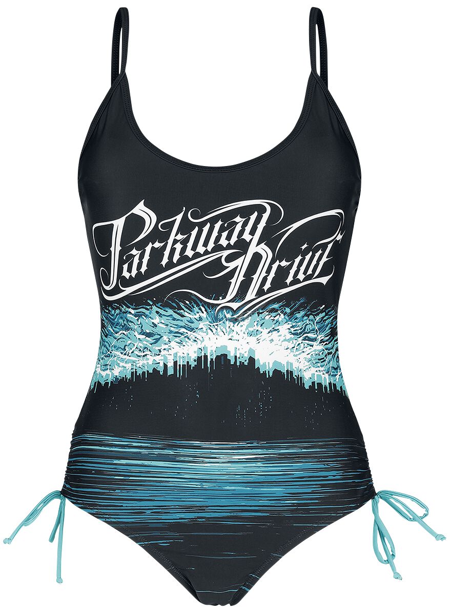 Maillots de bain  de Parkway Drive - EMP Signature Collection - S à M - pour Femme - noir/bleu/blanc - Parkway Drive