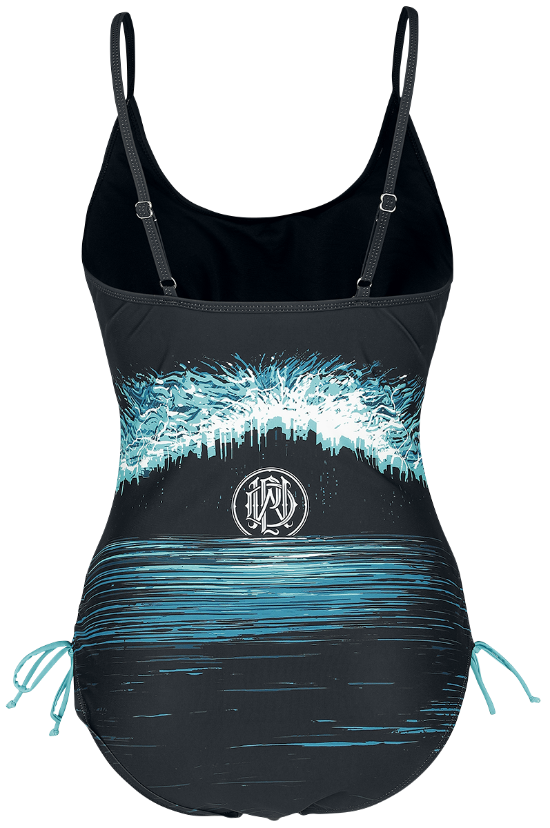 Maillots de bain  de Parkway Drive - EMP Signature Collection - S à M - pour Femme - noir/bleu/blanc - Parkway Drive - View 2