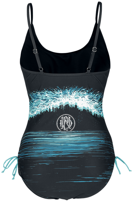 Maillots de bain  de Parkway Drive - EMP Signature Collection - S à M - pour Femme - noir/bleu/blanc - Parkway Drive - View 2