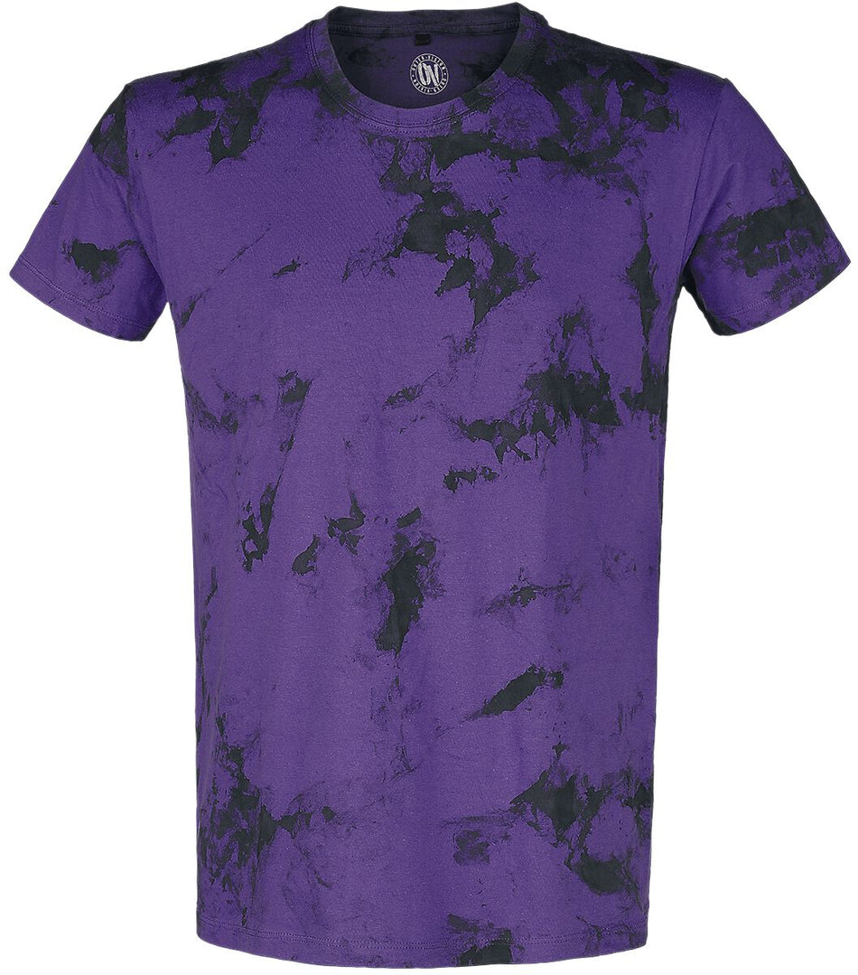T-Shirt Manches courtes  de Outer Vision - T-Shirt Homme - S à XXL - pour Homme - noir/lilas - Outer Vision