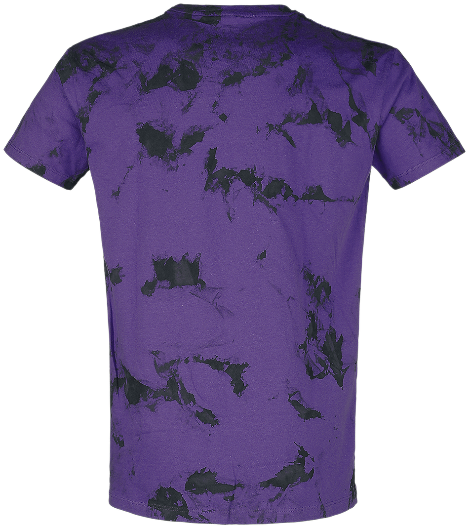 T-Shirt Manches courtes  de Outer Vision - T-Shirt Homme - S à XXL - pour Homme - noir/lilas - Outer Vision - View 2