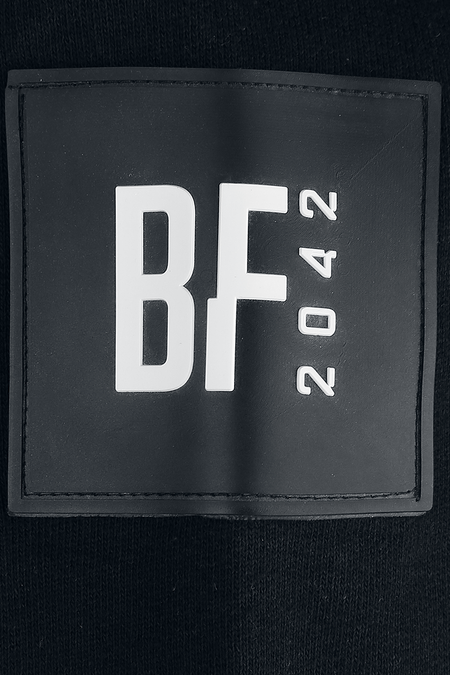 Sweat-shirt à capuche Gaming de Battlefield - 2042 - N Icon - XS à M - pour Unisexe - noir - Battlefield - View 2