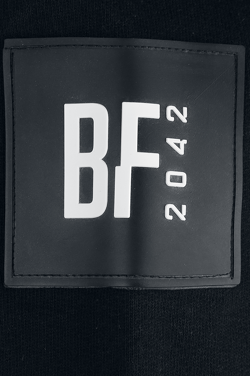 Sweat-shirt à capuche Gaming de Battlefield - 2042 - N Icon - XS à M - pour Unisexe - noir - Battlefield - View 2