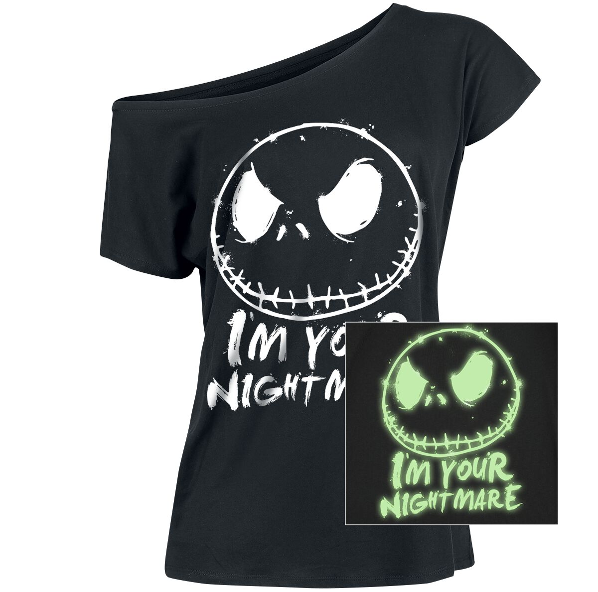 T-Shirt Manches courtes Disney de L'Étrange Noël De Monsieur Jack - I'm Your Nightmare - S à XXL - pour Femme - noir - L'Étrange Noël De Monsieur Jack