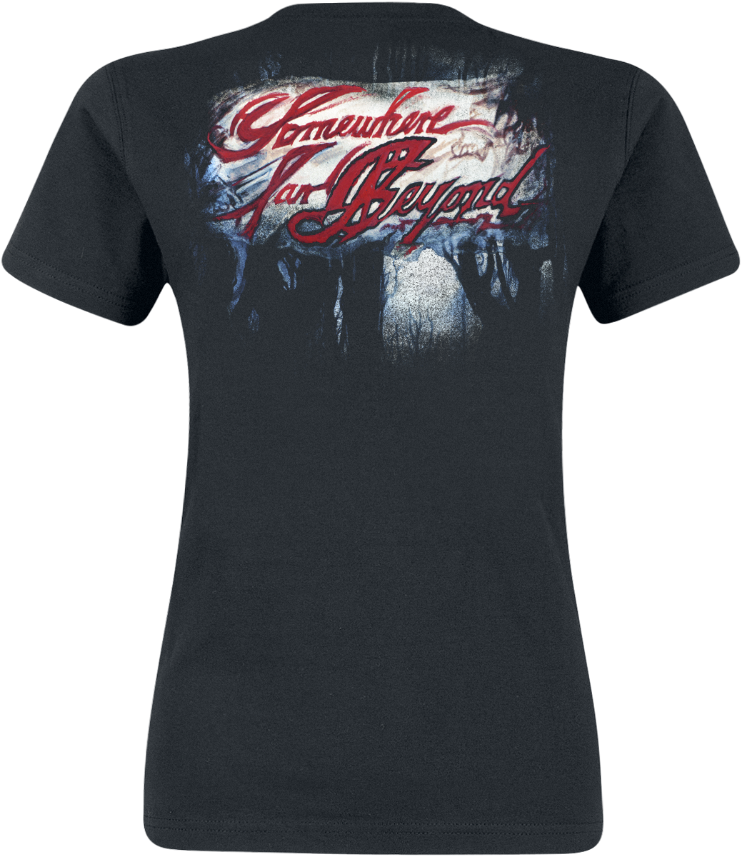 T-Shirt Manches courtes  de Blind Guardian - Somewhere far beyond - S à XXL - pour Femme - noir - Blind Guardian - View 2