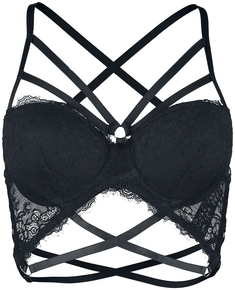 Brassière  de Grey Velvet - Soutien-Gorge - M à XXL - pour Femme - noir - Grey Velvet