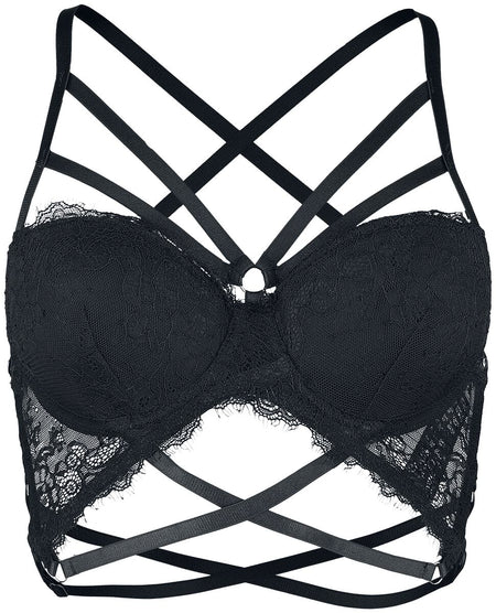 Brassière  de Grey Velvet - Soutien-Gorge - M à XXL - pour Femme - noir - Grey Velvet