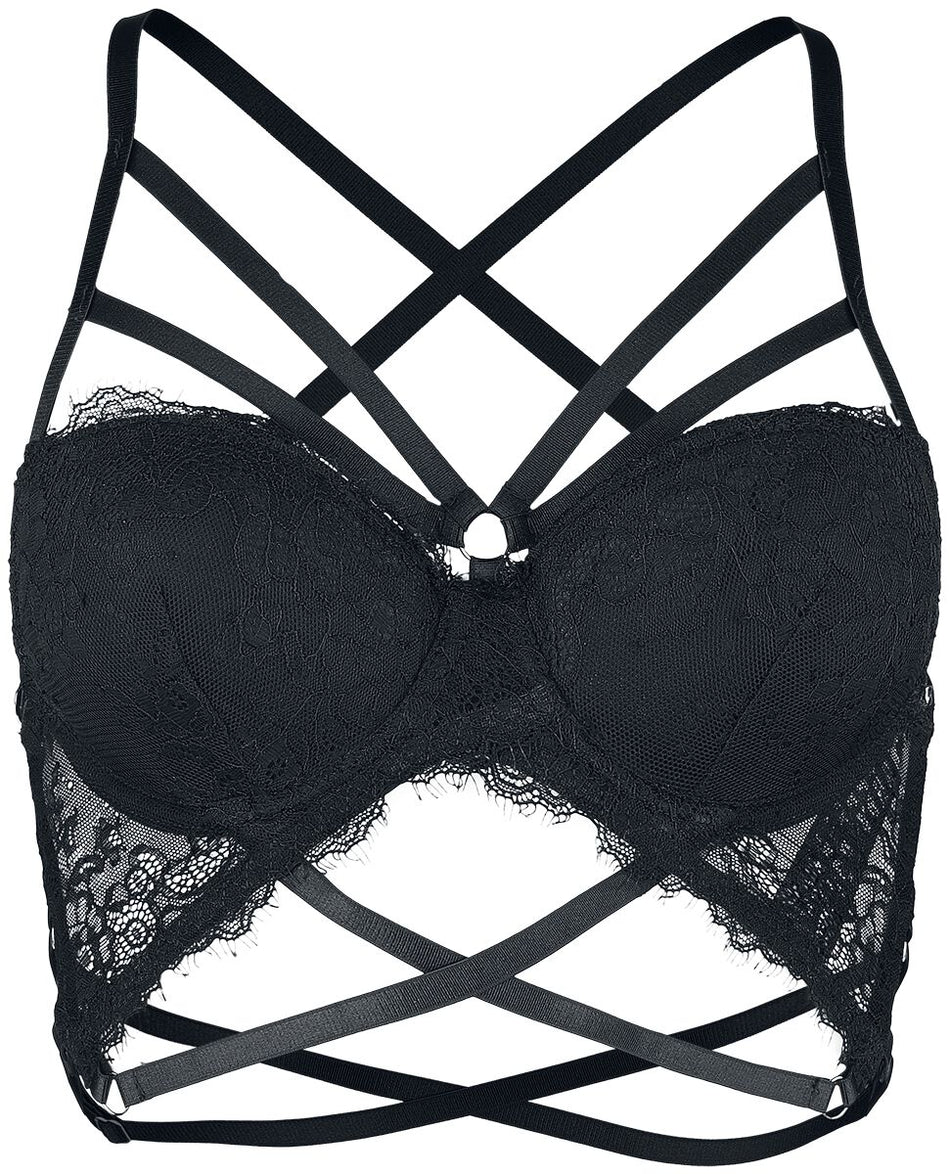 Brassière  de Grey Velvet - Soutien-Gorge - M à XXL - pour Femme - noir - Grey Velvet