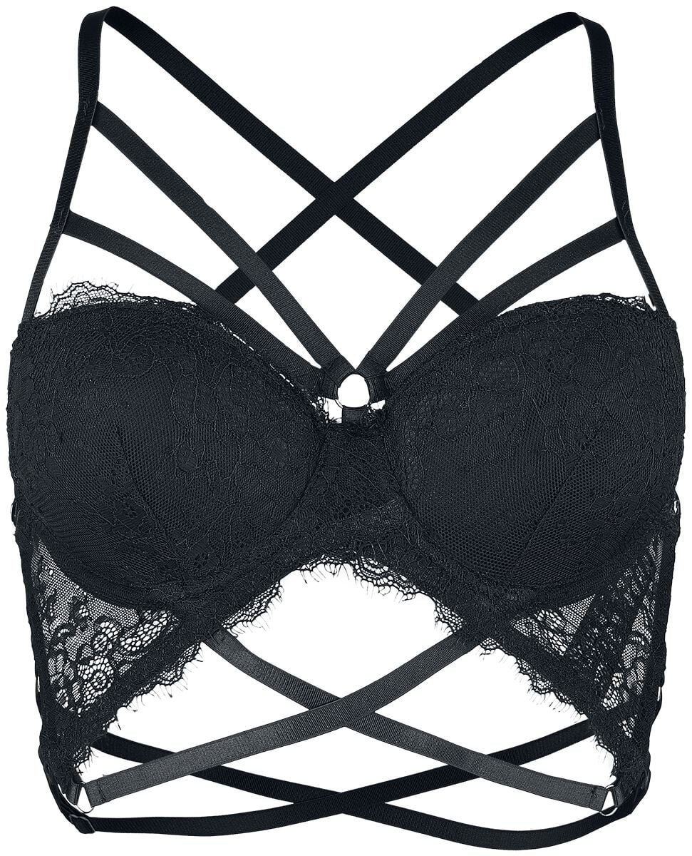 Brassière  de Grey Velvet - Soutien-Gorge - M à XXL - pour Femme - noir - Grey Velvet