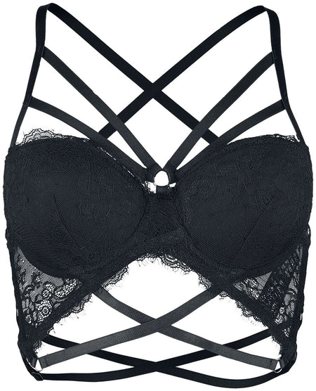 Brassière  de Grey Velvet - Soutien-Gorge - M à XXL - pour Femme - noir - Grey Velvet