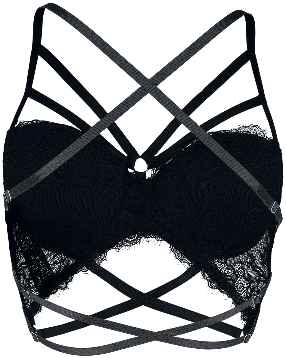 Brassière  de Grey Velvet - Soutien-Gorge - M à XXL - pour Femme - noir - Grey Velvet - View 2