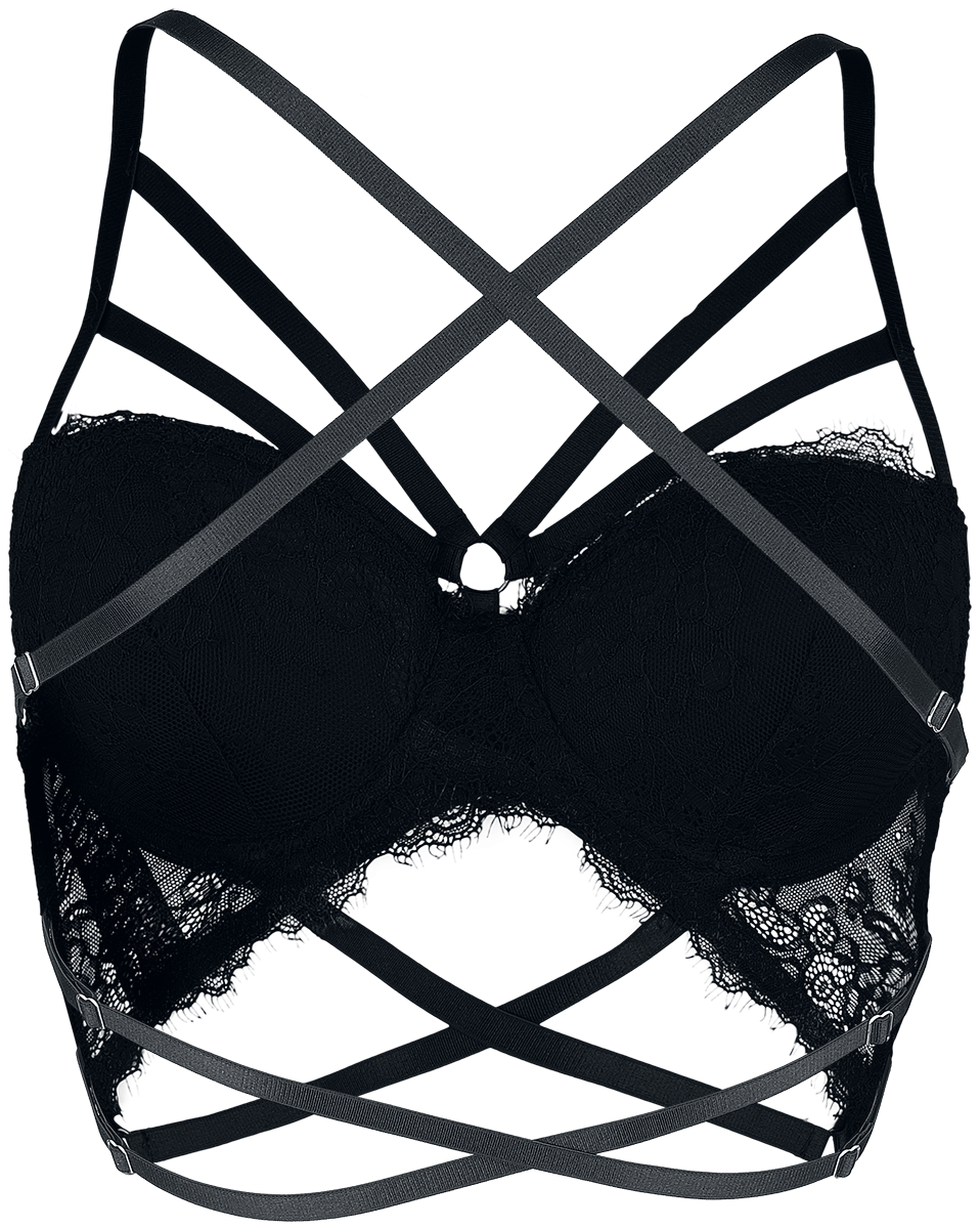 Brassière  de Grey Velvet - Soutien-Gorge - M à XXL - pour Femme - noir - Grey Velvet - View 2