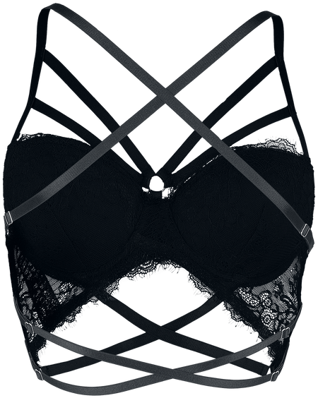 Brassière  de Grey Velvet - Soutien-Gorge - M à XXL - pour Femme - noir - Grey Velvet - View 2
