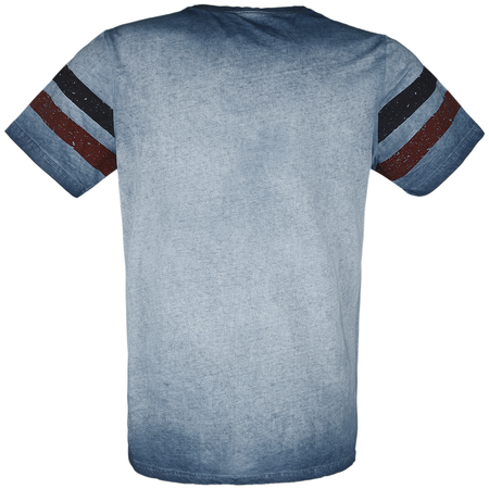 T-Shirt Manches courtes Rockabilly de GoodYear - T-Shirt Homme Confortable - S à 3XL - pour Homme - bleu - Goodyear - View 2