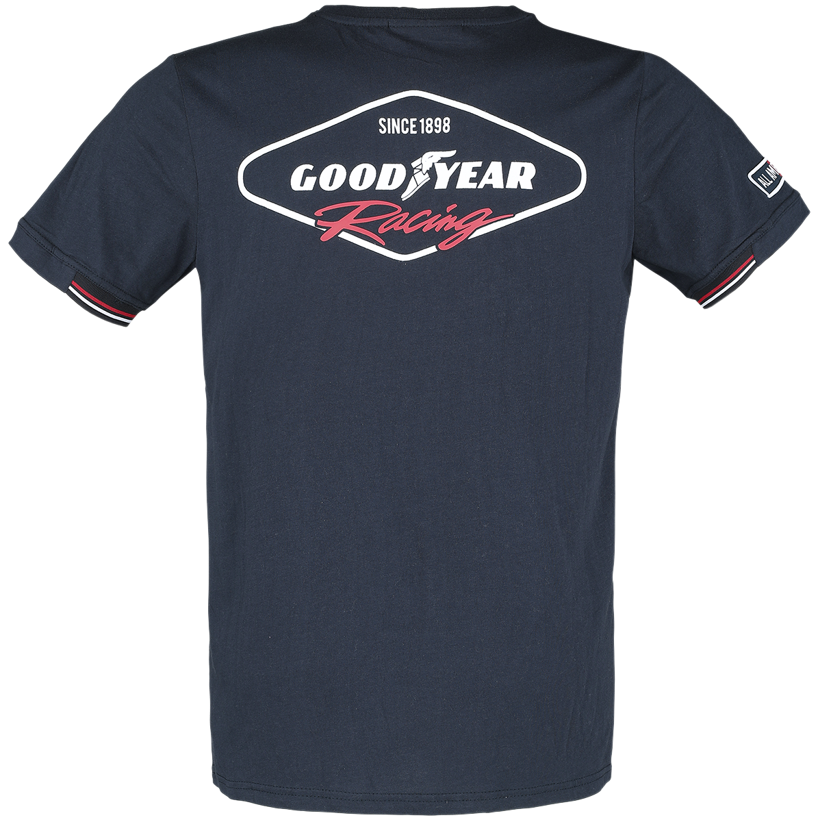 T-Shirt Manches courtes Rockabilly de GoodYear - T-Shirt Homme Confortable - S à 3XL - pour Homme - marine - Goodyear - View 2