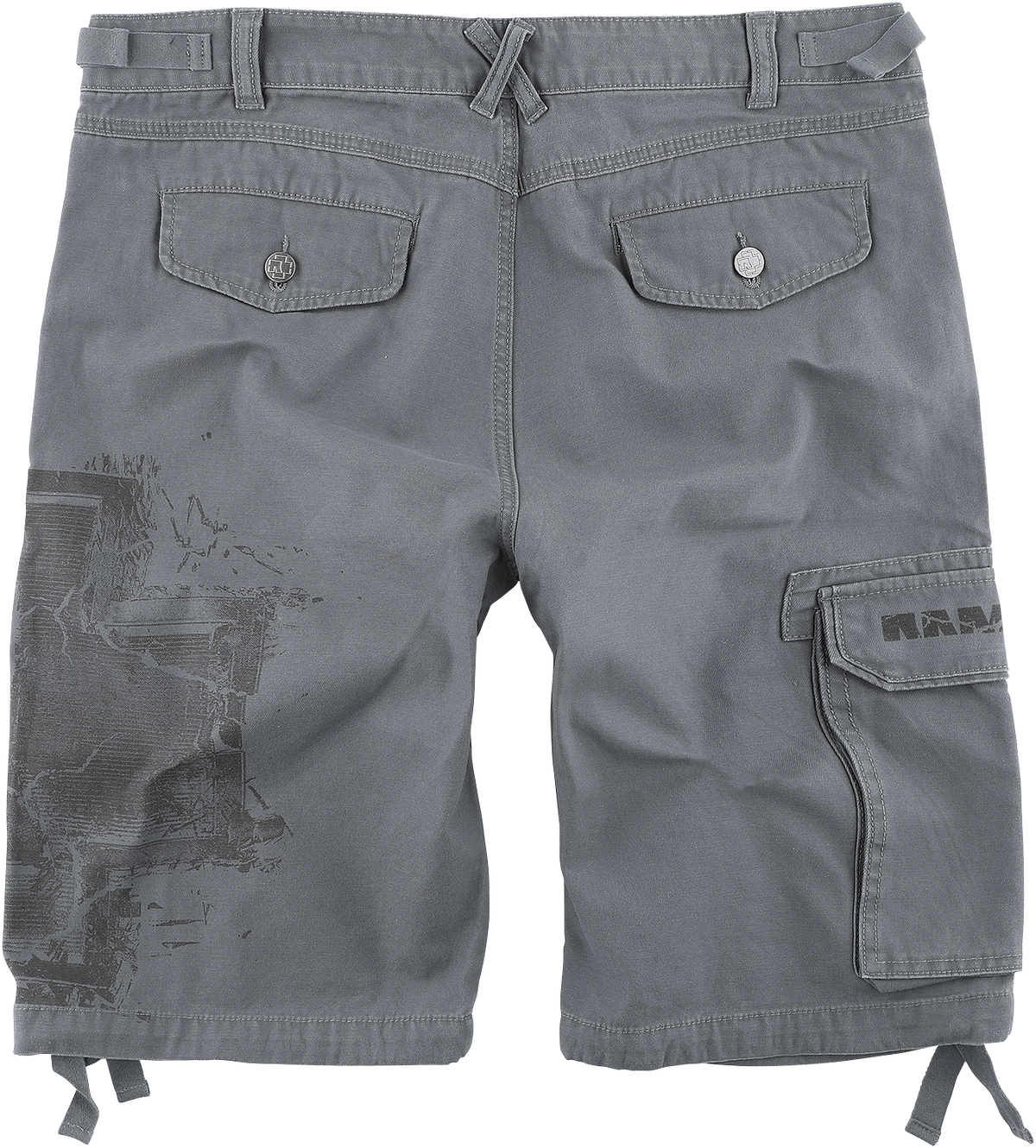 Short  de Rammstein - Broken Logo - S à 5XL - pour Homme - gris - Rammstein - View 2