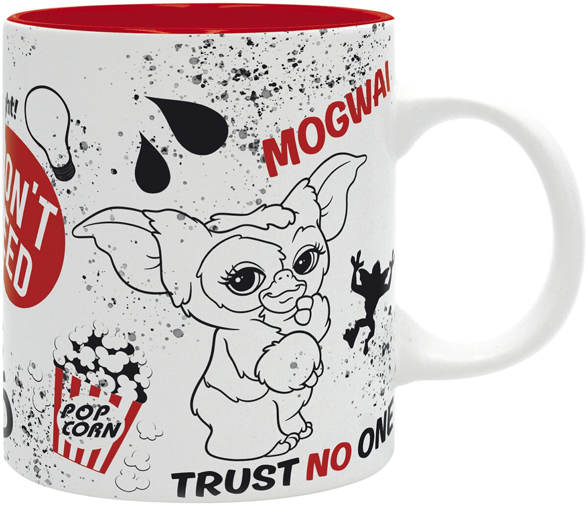 Mug  de Gremlins - Gizmo - pour Unisexe - blanc/noir/rouge - Gremlins