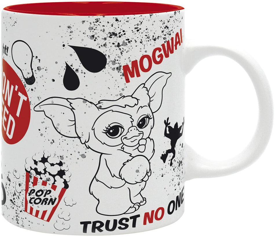 Mug  de Gremlins - Gizmo - pour Unisexe - blanc/noir/rouge - Gremlins