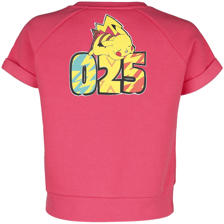 T-Shirt Manches courtes Gaming de Pokémon - Pikachu - Retro Summer - L - pour Femme - rose - Pokémon - View 2
