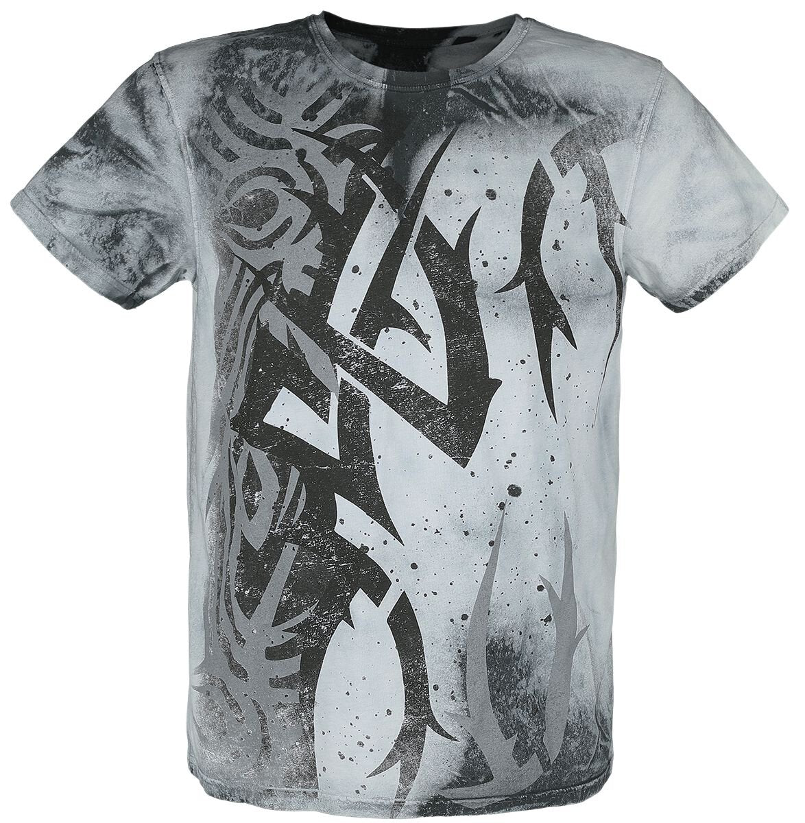 T-Shirt Manches courtes  de Outer Vision - Nightmare Tattoo - S à 3XL - pour Homme - blanc - Outer Vision