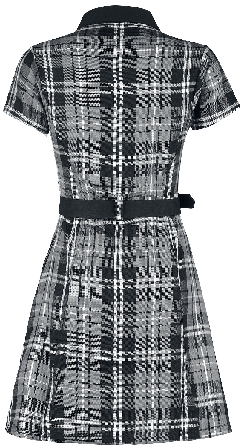 Robe courte  de Poizen Industries - Robe Adelaide - XS à XXL - pour Femme - noir/gris/blanc - Poizen Industries - View 2
