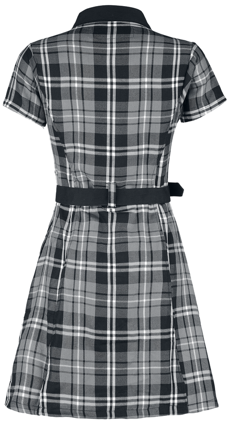Robe courte  de Poizen Industries - Robe Adelaide - XS à XXL - pour Femme - noir/gris/blanc - Poizen Industries - View 2
