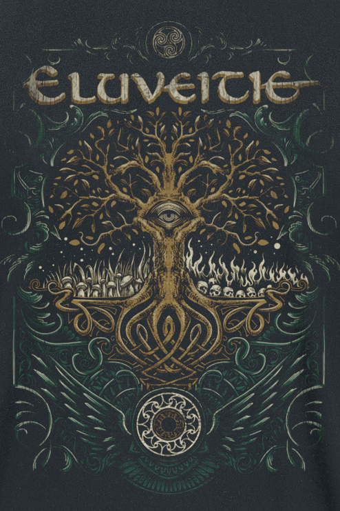 T-Shirt Manches courtes  de Eluveitie - Celtic Tree - S à XXL - pour Homme - noir - Eluveitie - View 2
