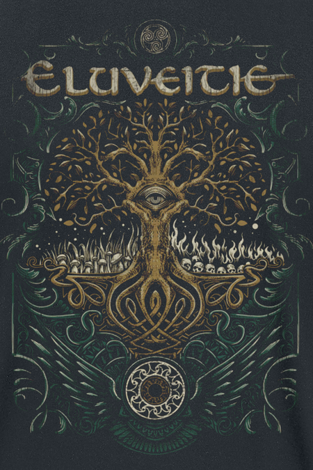 T-Shirt Manches courtes  de Eluveitie - Celtic Tree - S à XXL - pour Homme - noir - Eluveitie - View 2