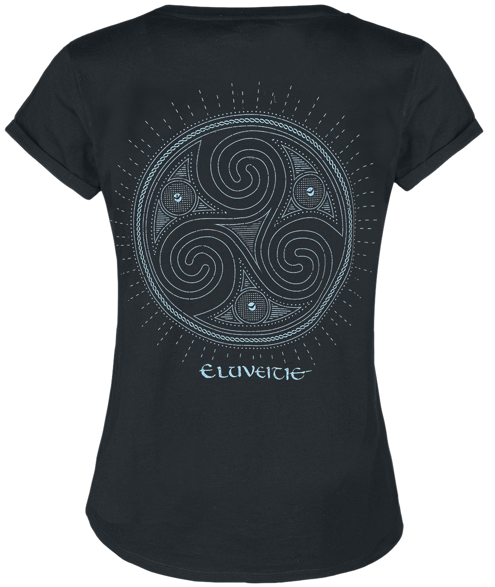 T-Shirt Manches courtes  de Eluveitie - Triskel - S à XL - pour Femme - noir - Eluveitie - View 2