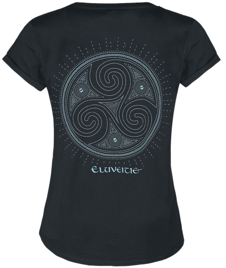 T-Shirt Manches courtes  de Eluveitie - Triskel - S à XL - pour Femme - noir - Eluveitie - View 2