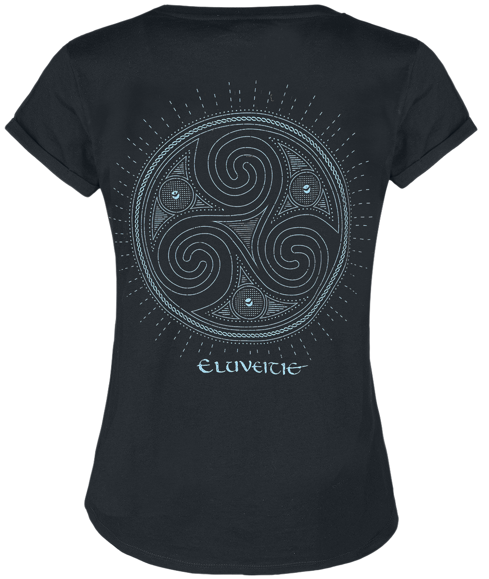 T-Shirt Manches courtes  de Eluveitie - Triskel - S à XL - pour Femme - noir - Eluveitie - View 2