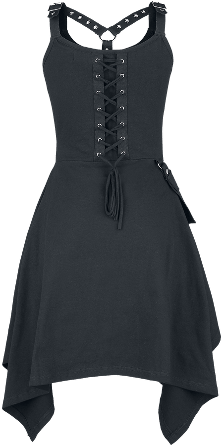 Robe mi-longue Gothic de Heartless - Robe Unpleasant Dreams - XS à XXL - pour Femme - noir - Heartless - View 2