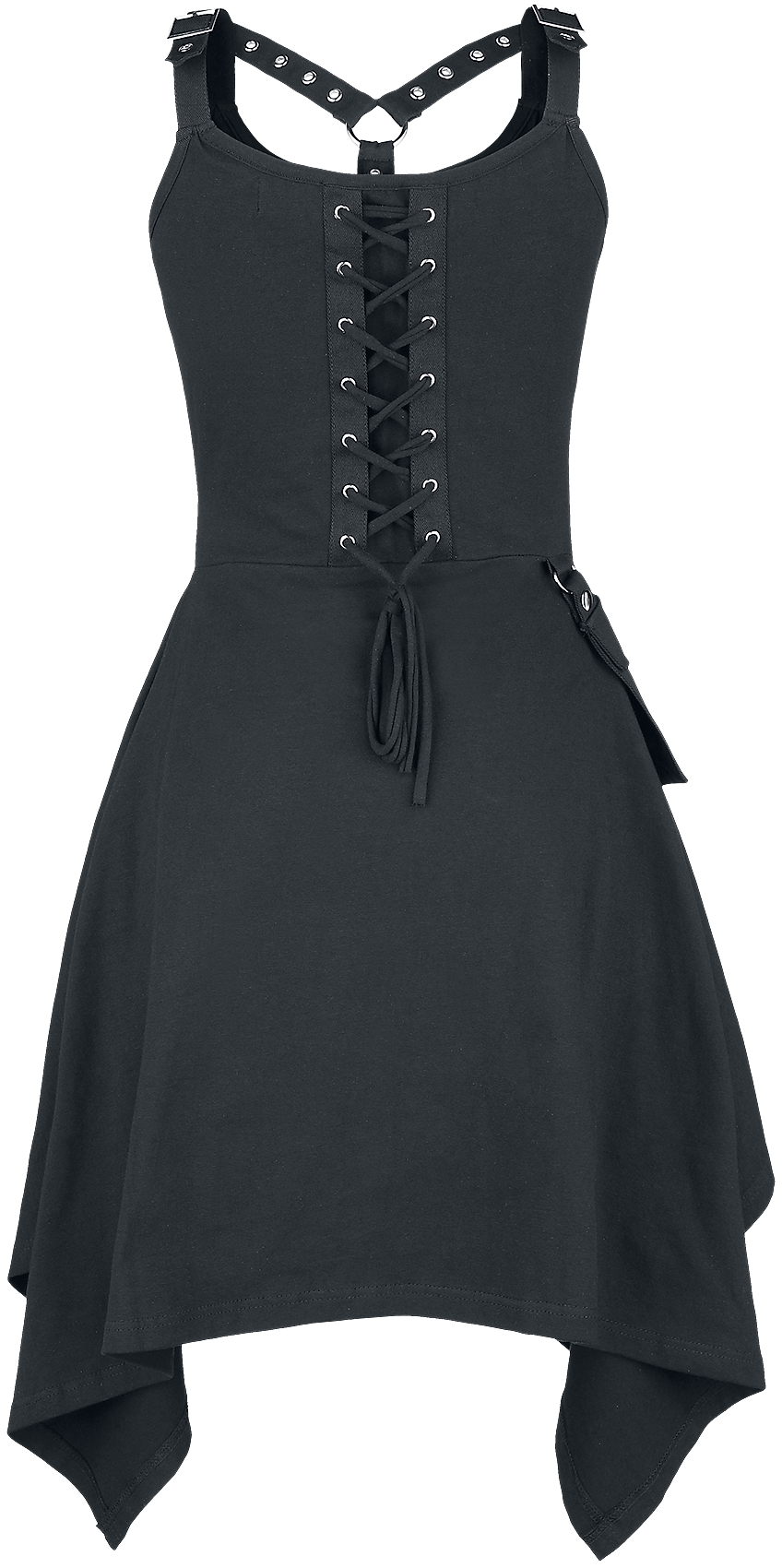 Robe mi-longue Gothic de Heartless - Robe Unpleasant Dreams - XS à XXL - pour Femme - noir - Heartless - View 2