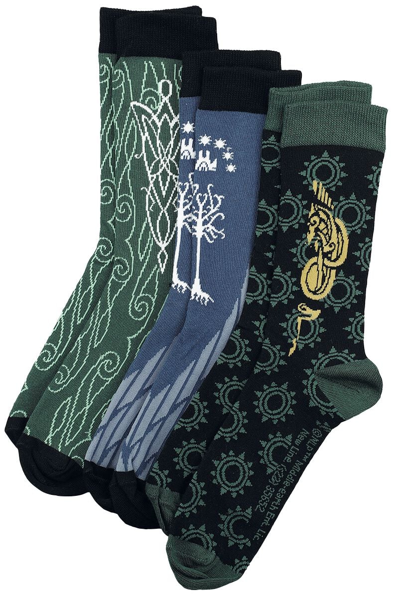 Chaussettes  de Le Seigneur Des Anneaux - Gondor - EU39-42 à EU 43-46 - pour Unisexe - multicolore - Le Seigneur Des Anneaux