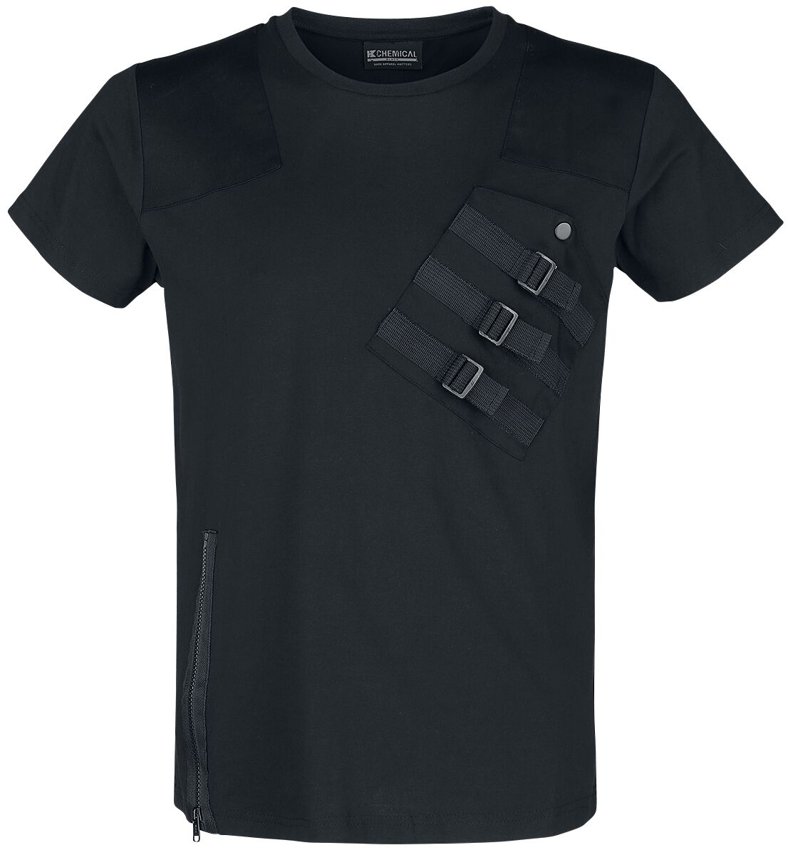 T-Shirt Manches courtes Gothic de Chemical Black - Haut Cadet - S à 3XL - pour Homme - noir - Chemical Black
