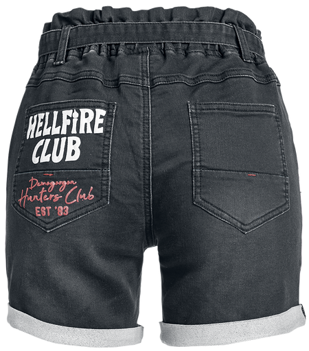 Short  de Stranger Things - Hellfire Club - 27 à 31 - pour Femme - jean foncé - Stranger Things - View 2