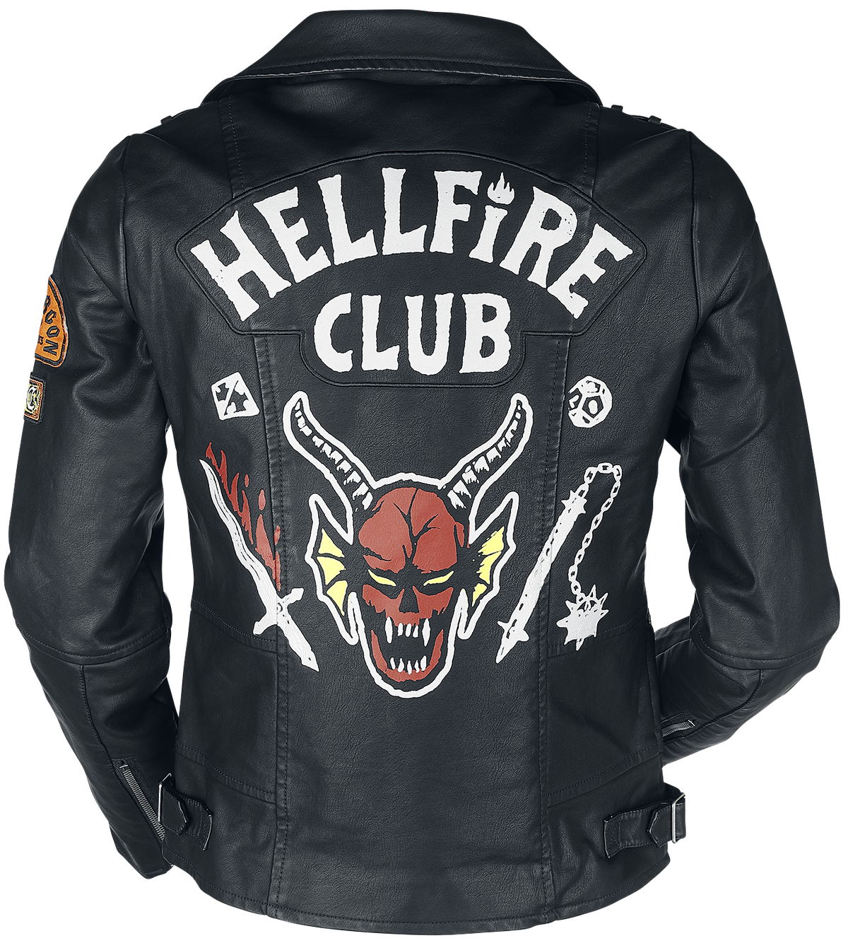Veste en imitation cuir Gothic de Stranger Things - Hellfire Club - L - pour Femme - noir - Stranger Things - View 2