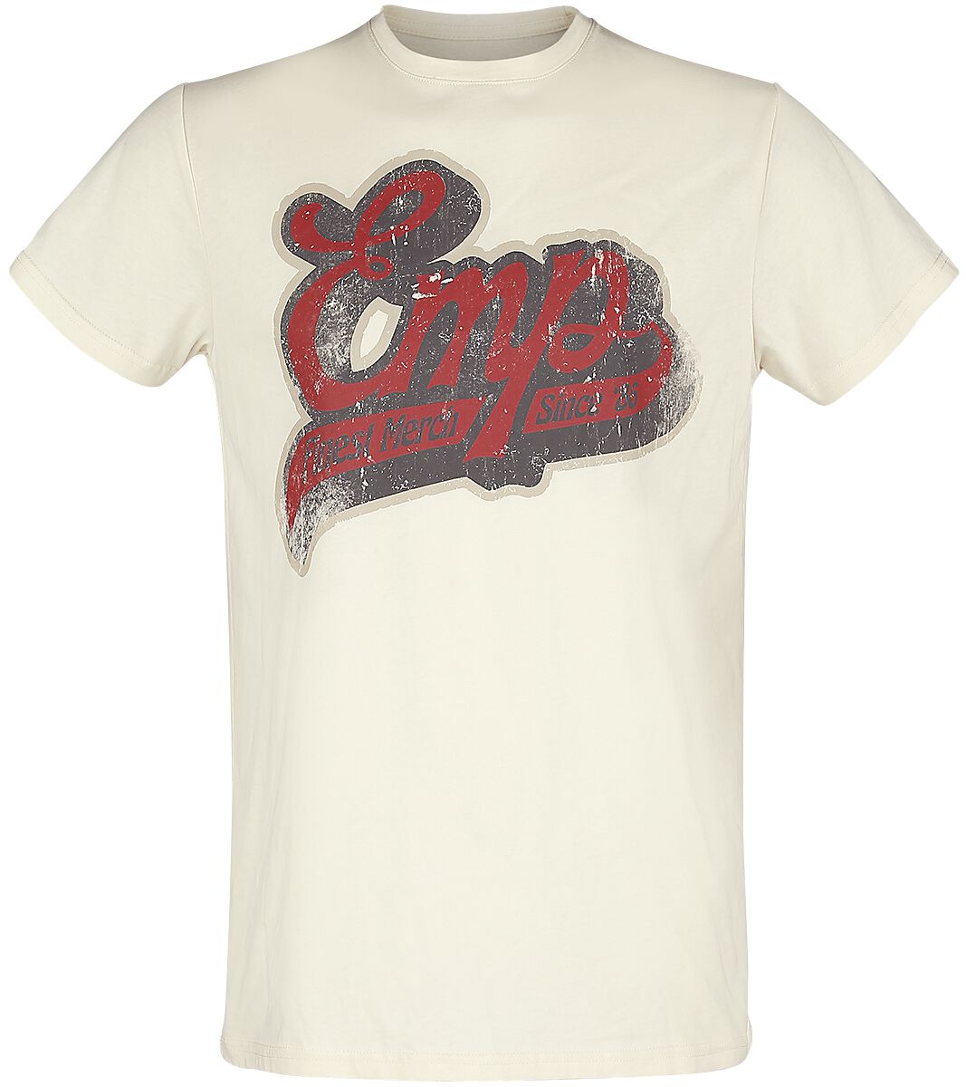 T-Shirt Manches courtes  de Collection EMP Stage - T-shirt avec logo rétro EMP - L - pour Homme - blanc - Collection EMP Stage