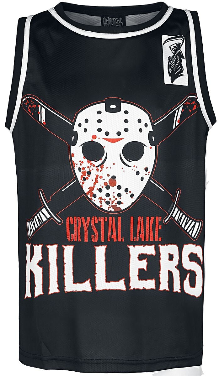 Maillots Gothic de Heartless - Crystal Lake Killers - S à 3XL - pour Unisexe - noir/blanc/rouge - Heartless
