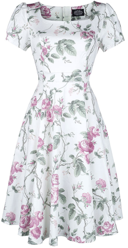 Robe mi-longue Rockabilly de H&R London - Robe Swing Lenja - XS à 4XL - pour Femme - multicolore - H&R London