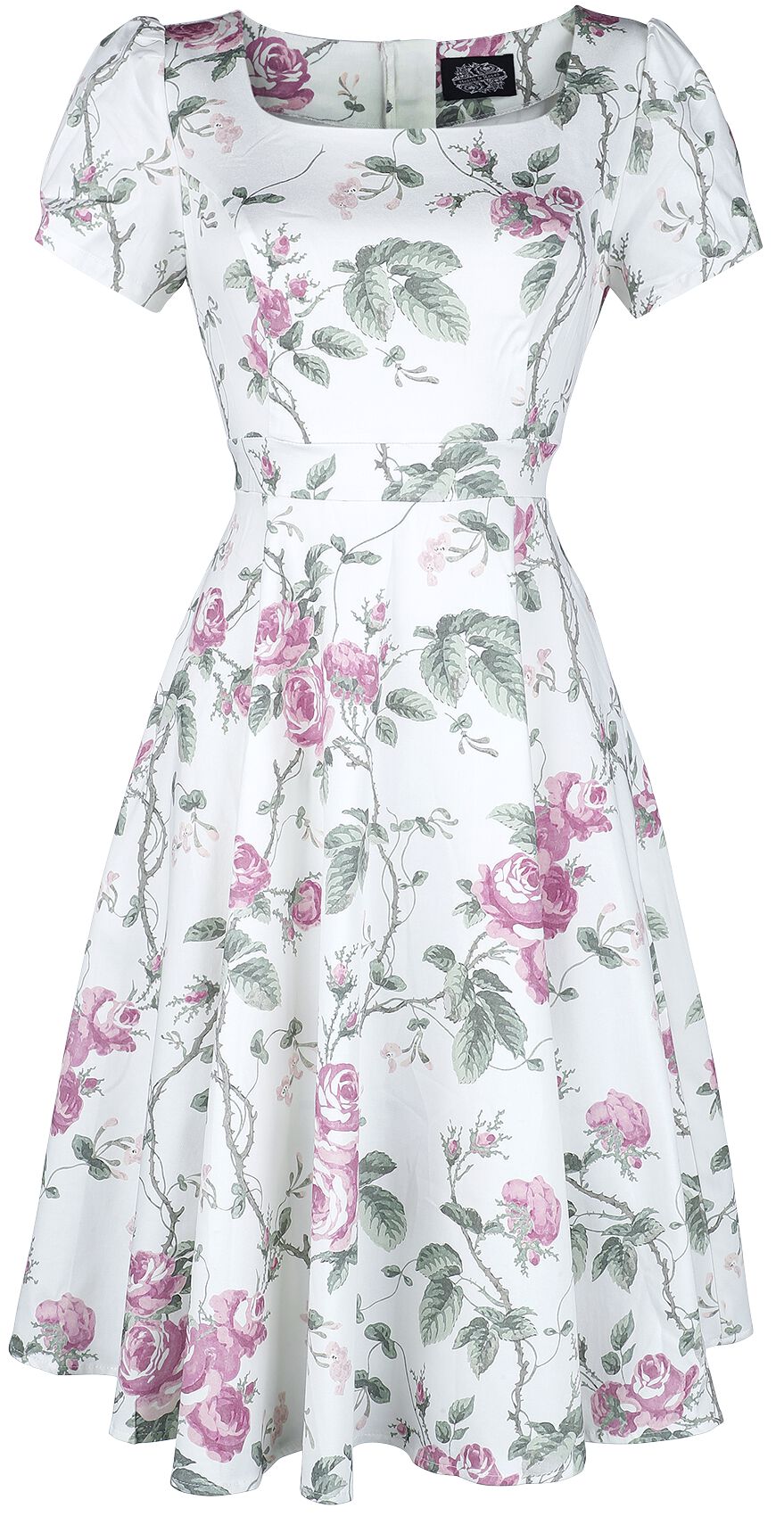 Robe mi-longue Rockabilly de H&R London - Robe Swing Lenja - XS à 4XL - pour Femme - multicolore - H&R London