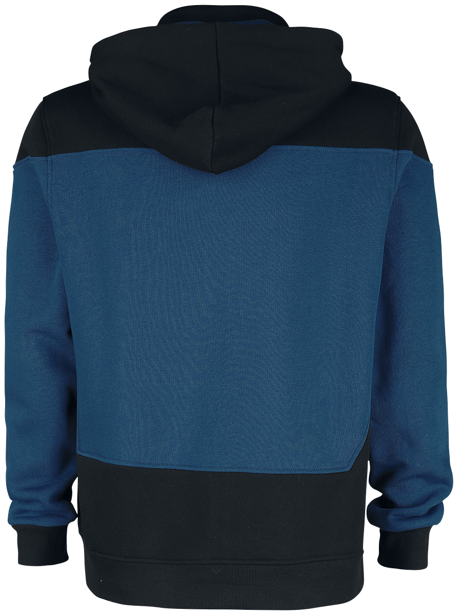 Sweat-shirt à capuche  de Star Trek - Starfleet Command - S à XXL - pour Homme - noir/bleu - Star Trek - View 2