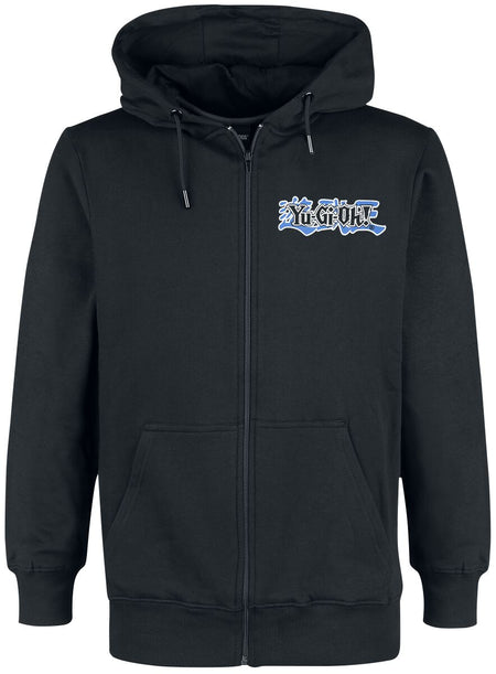 Sweat-shirt à capuche Gaming de Yu-Gi-Oh! - Yu-Gi-Oh! Dragon Blanc aux Yeux Bleus - S à L - pour Homme - noir - Yu-Gi-Oh!