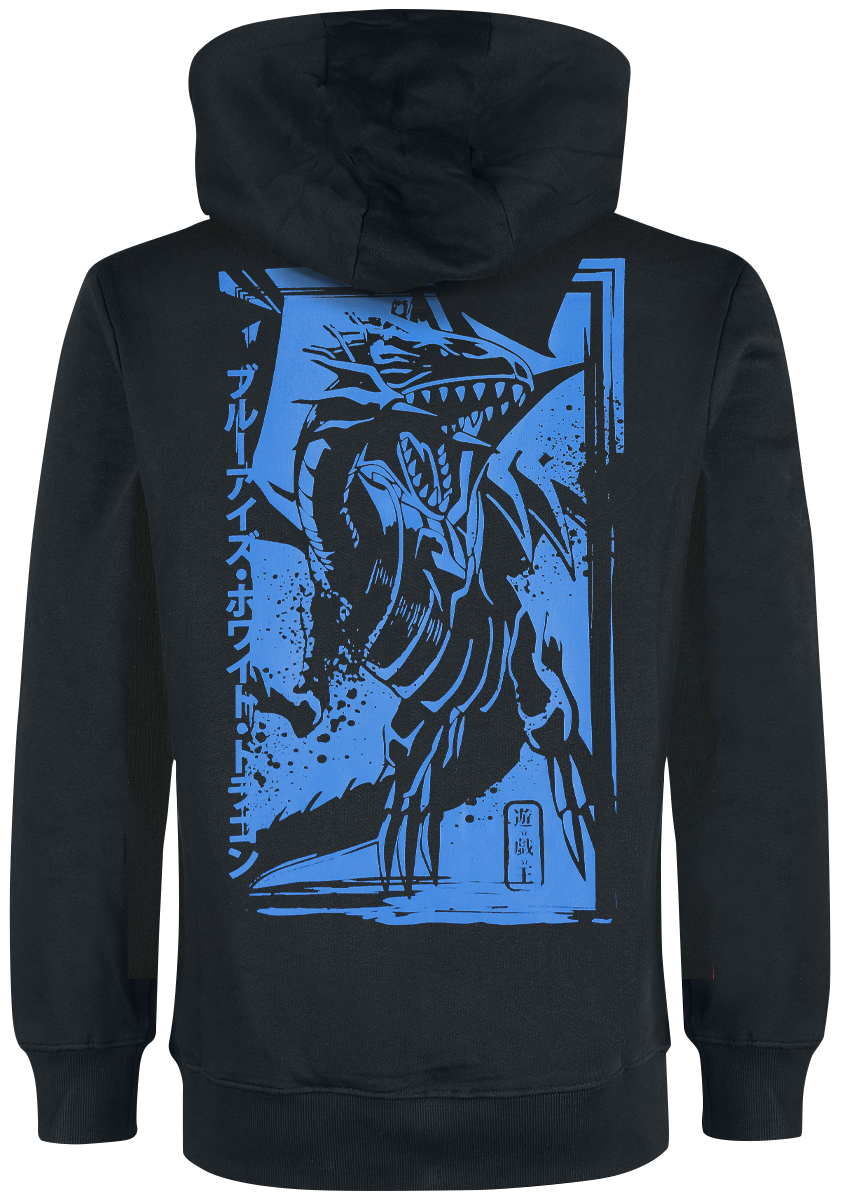 Sweat-shirt à capuche Gaming de Yu-Gi-Oh! - Yu-Gi-Oh! Dragon Blanc aux Yeux Bleus - S à L - pour Homme - noir - Yu-Gi-Oh! - View 2
