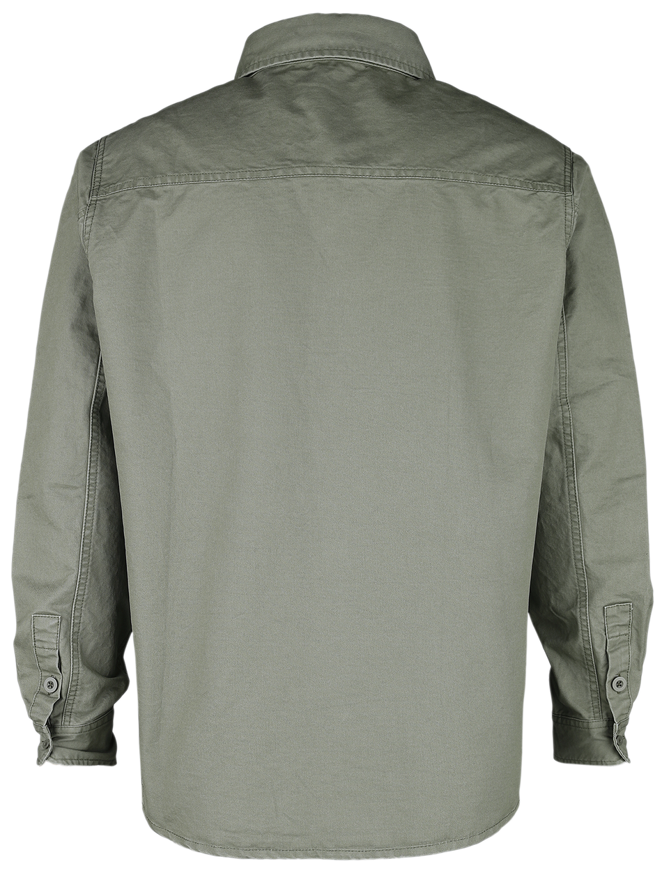 Chemise manches longues  de RED by EMP - Haut manches longues militaire - S à M - pour Homme - vert - RED by EMP - View 2