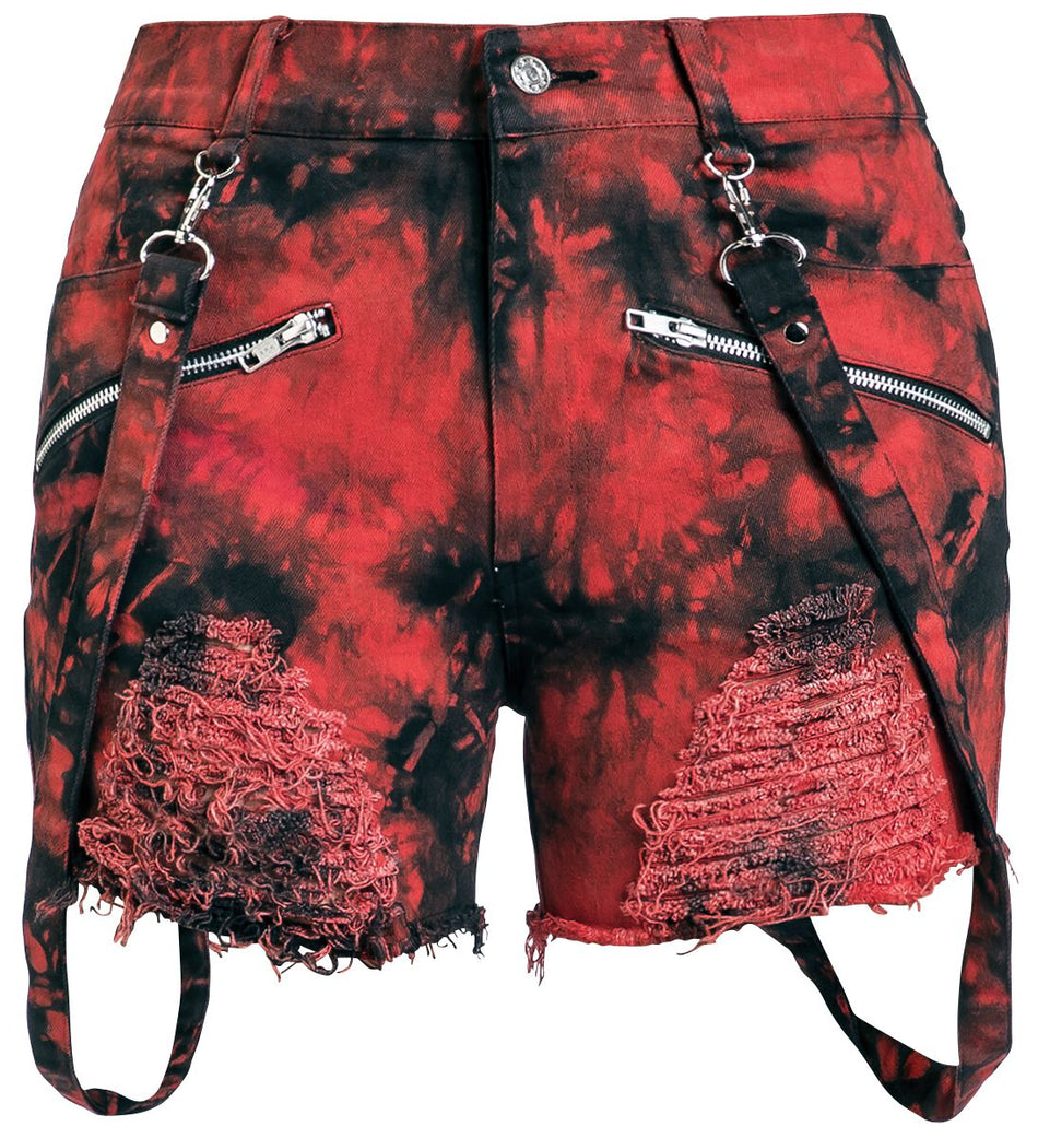Short  de Heartless - Short Demelza - 28 à 36 - pour Femme - noir/rouge - Heartless