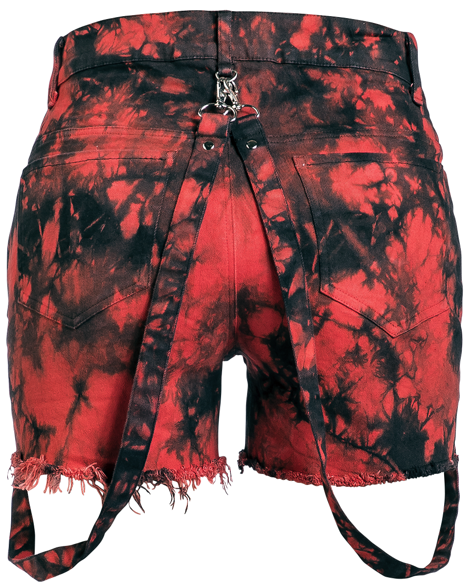 Short  de Heartless - Short Demelza - 28 à 36 - pour Femme - noir/rouge - Heartless - View 2